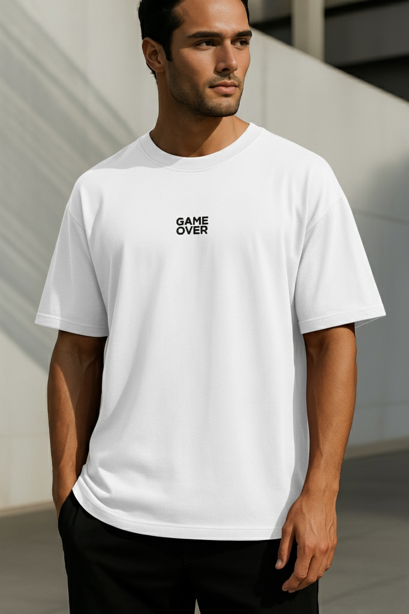 GAME OVER Edition | Premium Embroidery Oversized T-Shirt